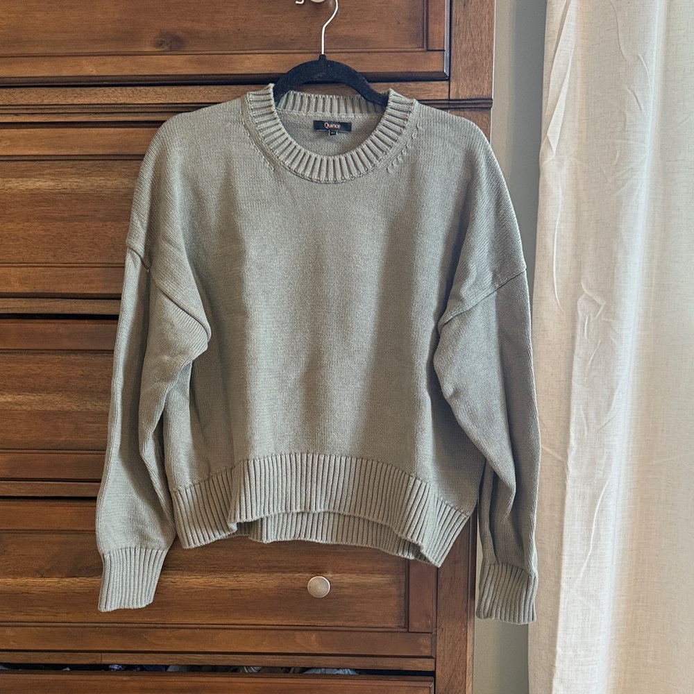 Quince 100% cotton oversized boyfriend sweater